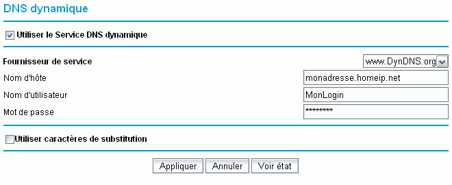 Configuration d'un DynDNS dans un routeur Netgear DG834GT